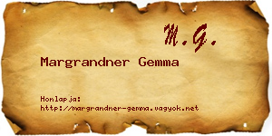 Margrandner Gemma névjegykártya